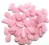 50 14mm Matte Marble Pink Leaf Beads